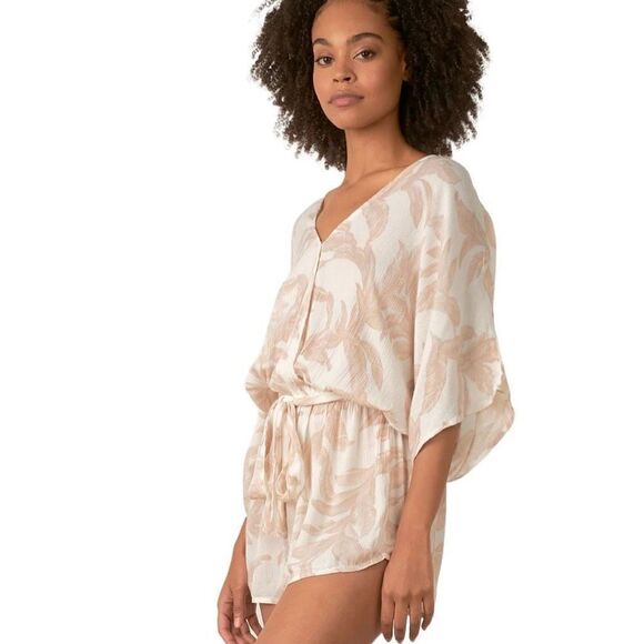 NWT Palm Print Romper Sz Small - Picture 2 of 4